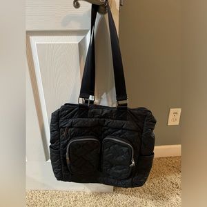 Columbia Quilted Black Tote Bag